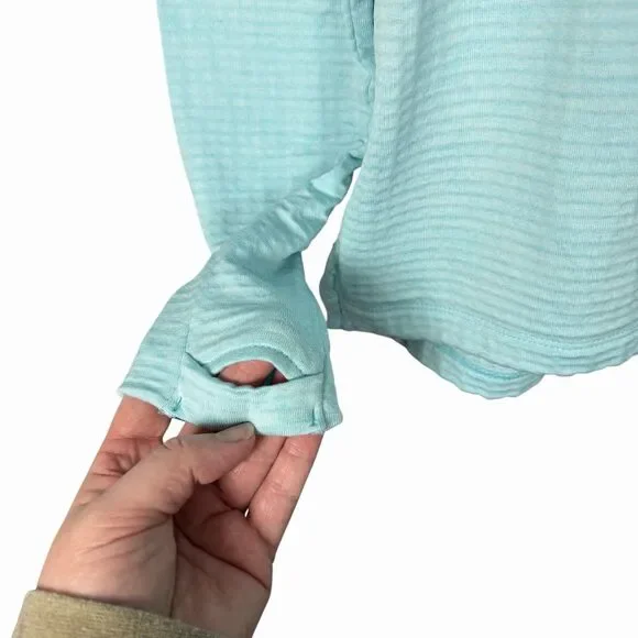 Nike Running Womens Therma Sphere Element Half-Zip Shirt Long Sleeve Blue Size S - Picture 4 of 13